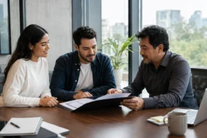 Junges Gründerteam arbeitet mit einer mexikanischen Beraterin an der Firmengründung